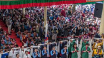 थेगछेन छोलिंग में तिब्बती चिकित्सा एवं ज्योतिष संस्थान का शताब्दी समारोह