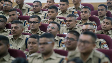 परम पावन दलाई लामा का राष्ट्रीय पुलिस अकादमी के प्रशिक्षु अधिकारियों को संबोधन