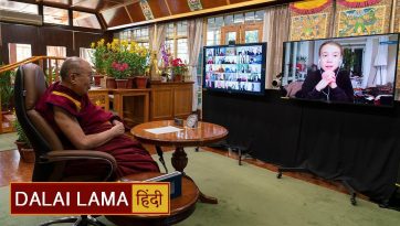 परम पावन दलाई लामा का ग्रेटा थुनबर्ग तथा अग्रणी वैज्ञानिकों के साथ परिसंवाद 